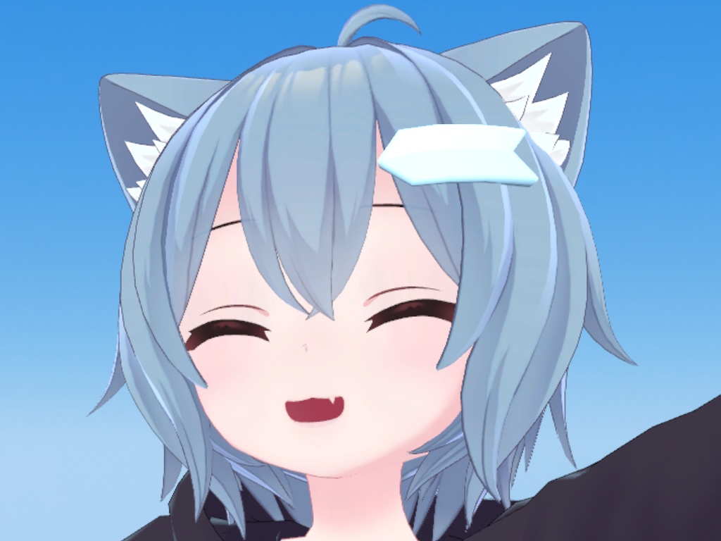 【想定:VRChat】初心者ヘアピン ~ ラスクちゃん用 ~ デフォルトヘアピンの上から簡単装着