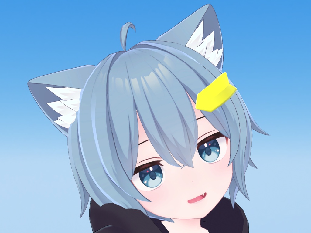 【想定:VRChat】初心者ヘアピン ~ ラスクちゃん用 ~ デフォルトヘアピンの上から簡単装着