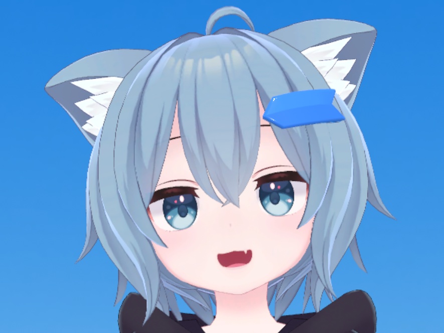 【想定:VRChat】初心者ヘアピン ~ ラスクちゃん用 ~ デフォルトヘアピンの上から簡単装着