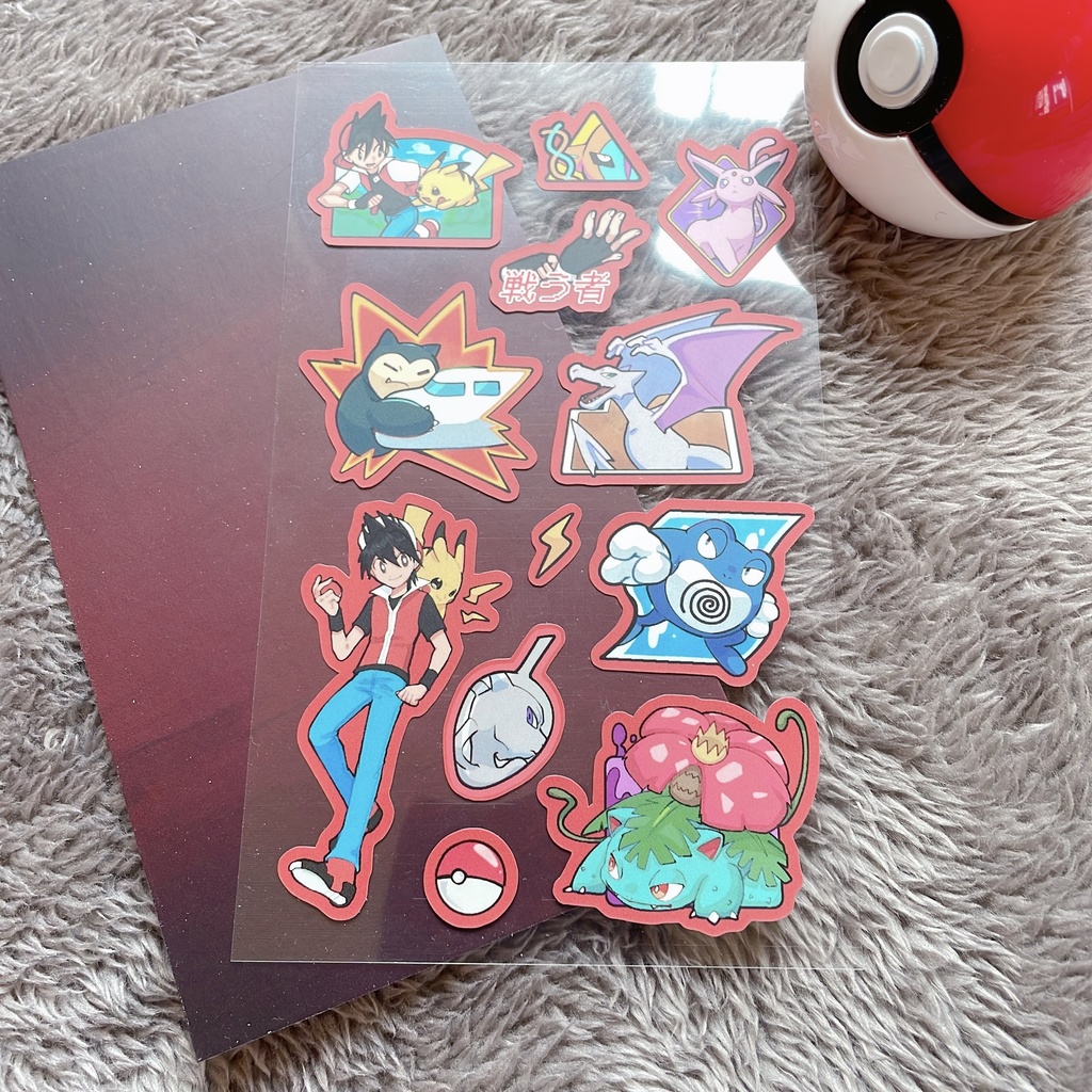 ポケスペ ✧ とうめいシール