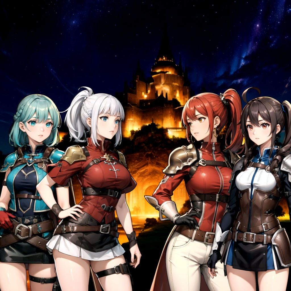 【TRPG/ゲーム/素材】立ち絵‗女性冒険者 vol.1