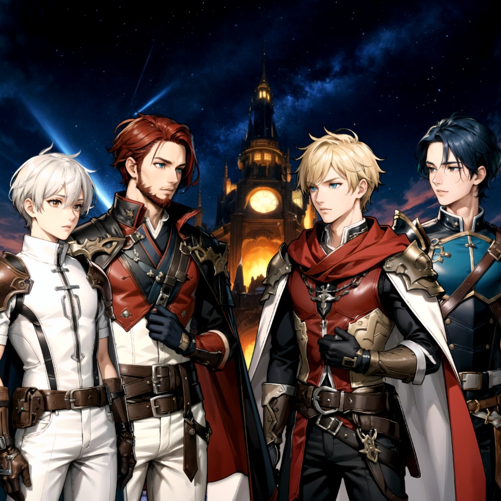 【TRPG/ゲーム/素材】立ち絵‗男性冒険者 vol.1