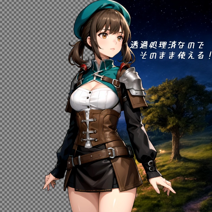 TRPG/ゲーム/素材】立ち絵‗猫耳冒険者 vol.1