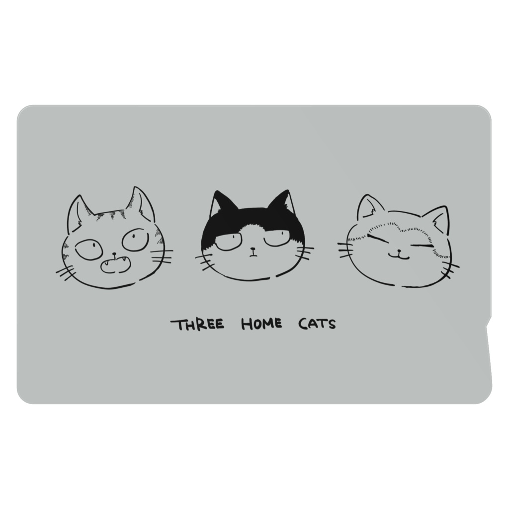 three home cats ICカードステッカー
