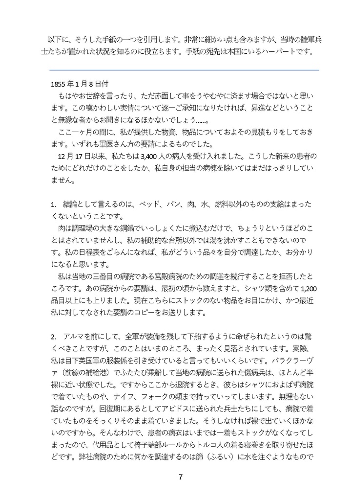 【同人誌】なぜナイチンゲールはクリミア戦争で活躍できたのか?