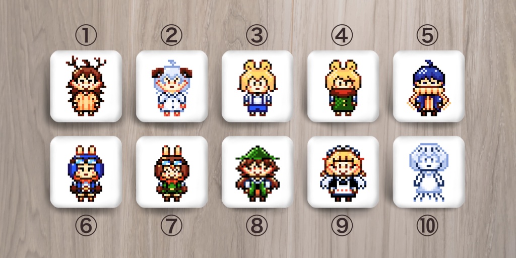 箱ラピドットスクエア缶バッジ