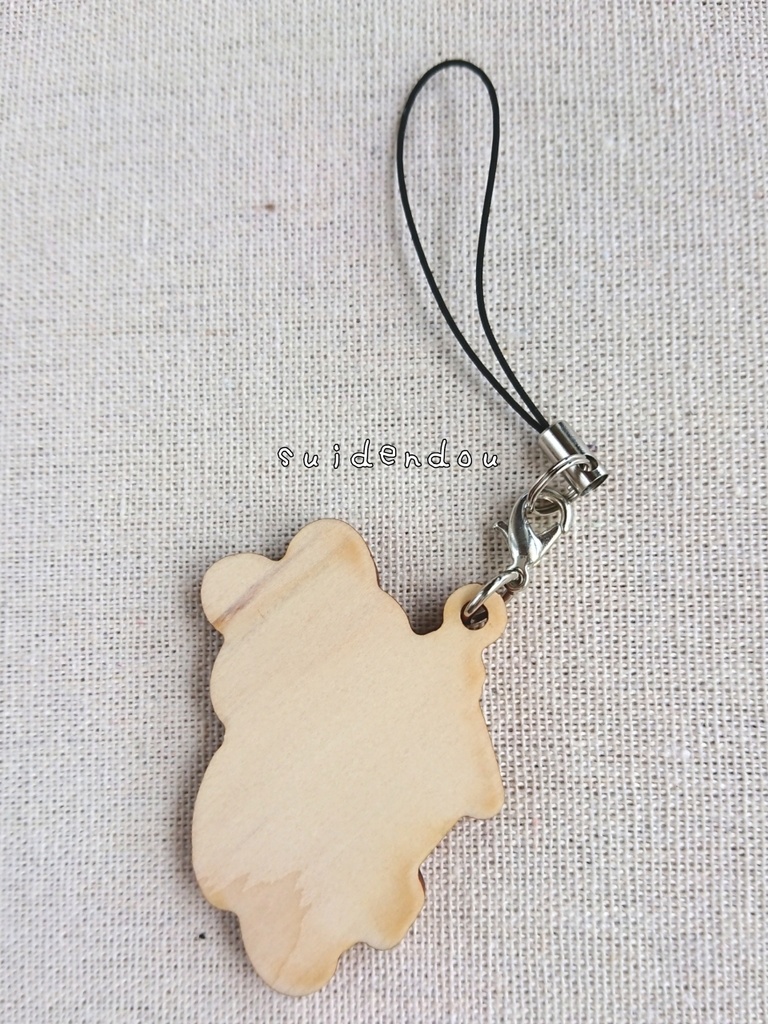 ねずみちゃん木製ストラップ