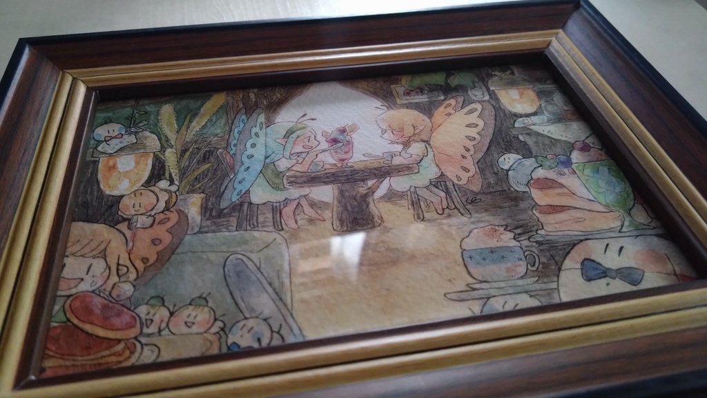 額装原画『喫茶ナナホシ』