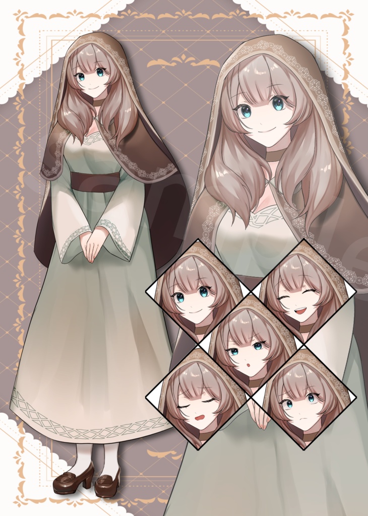 ゲーム・TRPG向け 汎用モブキャラ立ち絵（PNG&PSD