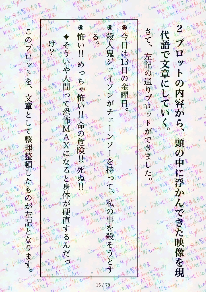 【Original】文章の装飾過程について(小説を書く人のエッセイ企画)