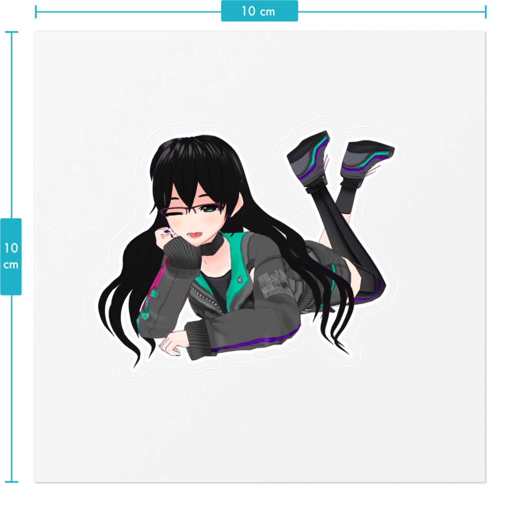 黒色リコステッカー