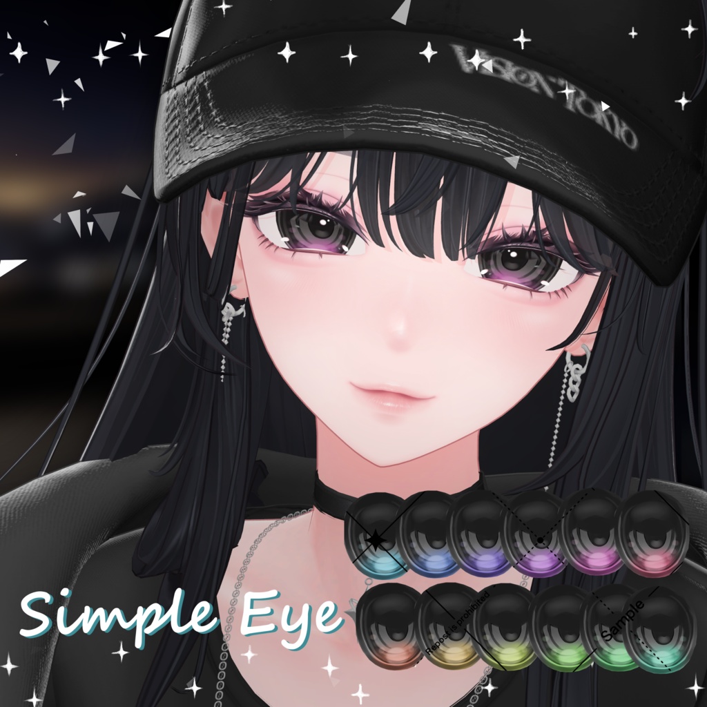 35 Avatar✨️シンプルつやつやEyeTexture【12 Color】