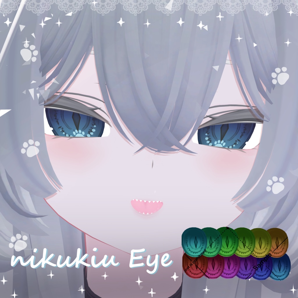 【ルルネ/リナシータ対応!】にくきうEyeTexture【6 Avatar】