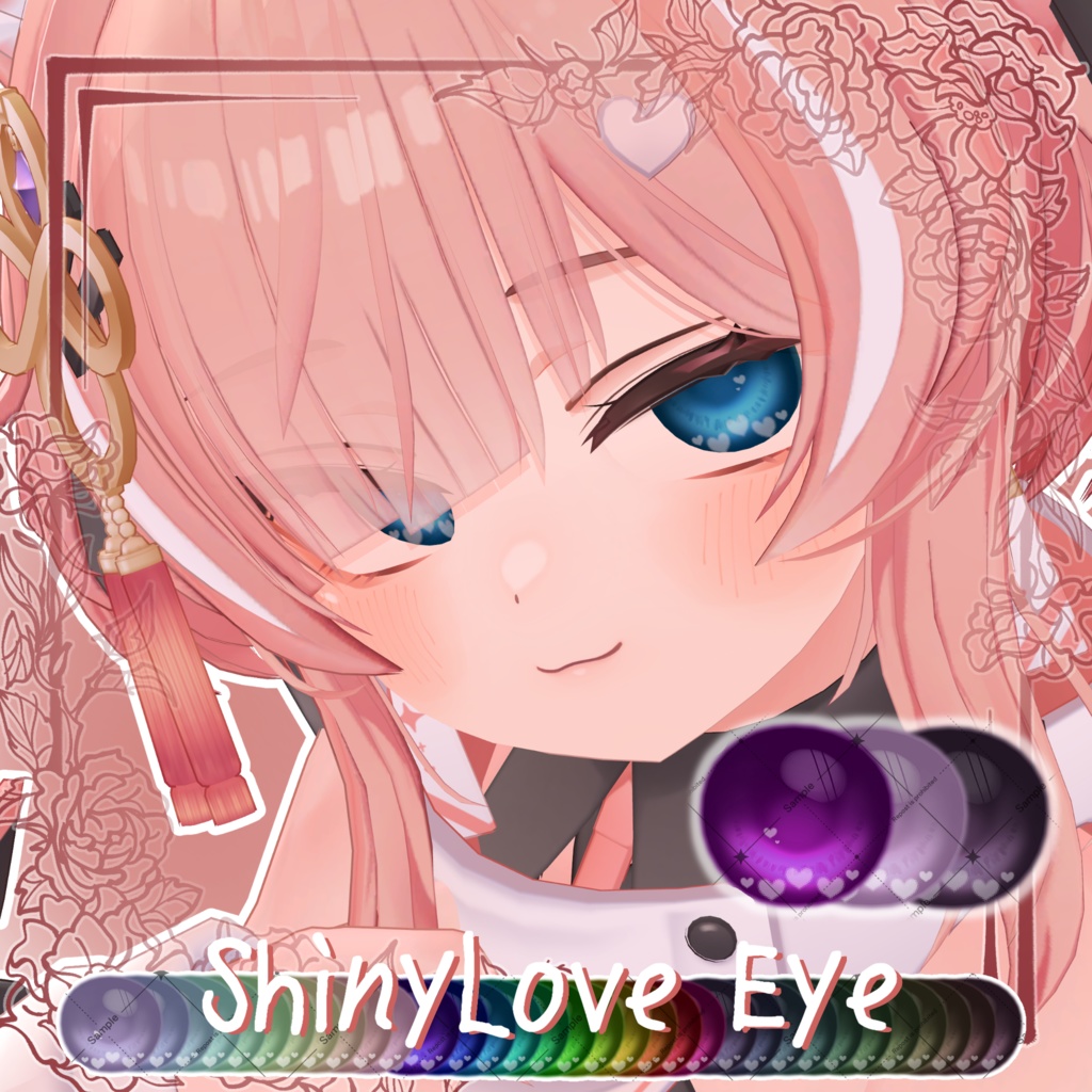 【クマリ対応!】36 Color🤍らぶつやEyeTexture【20 Avatar】