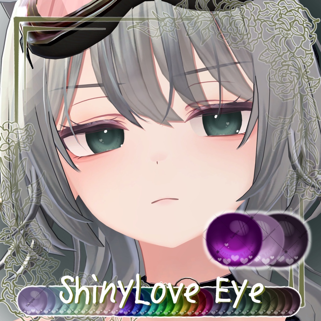 【クマリ対応!】36 Color🤍らぶつやEyeTexture【20 Avatar】