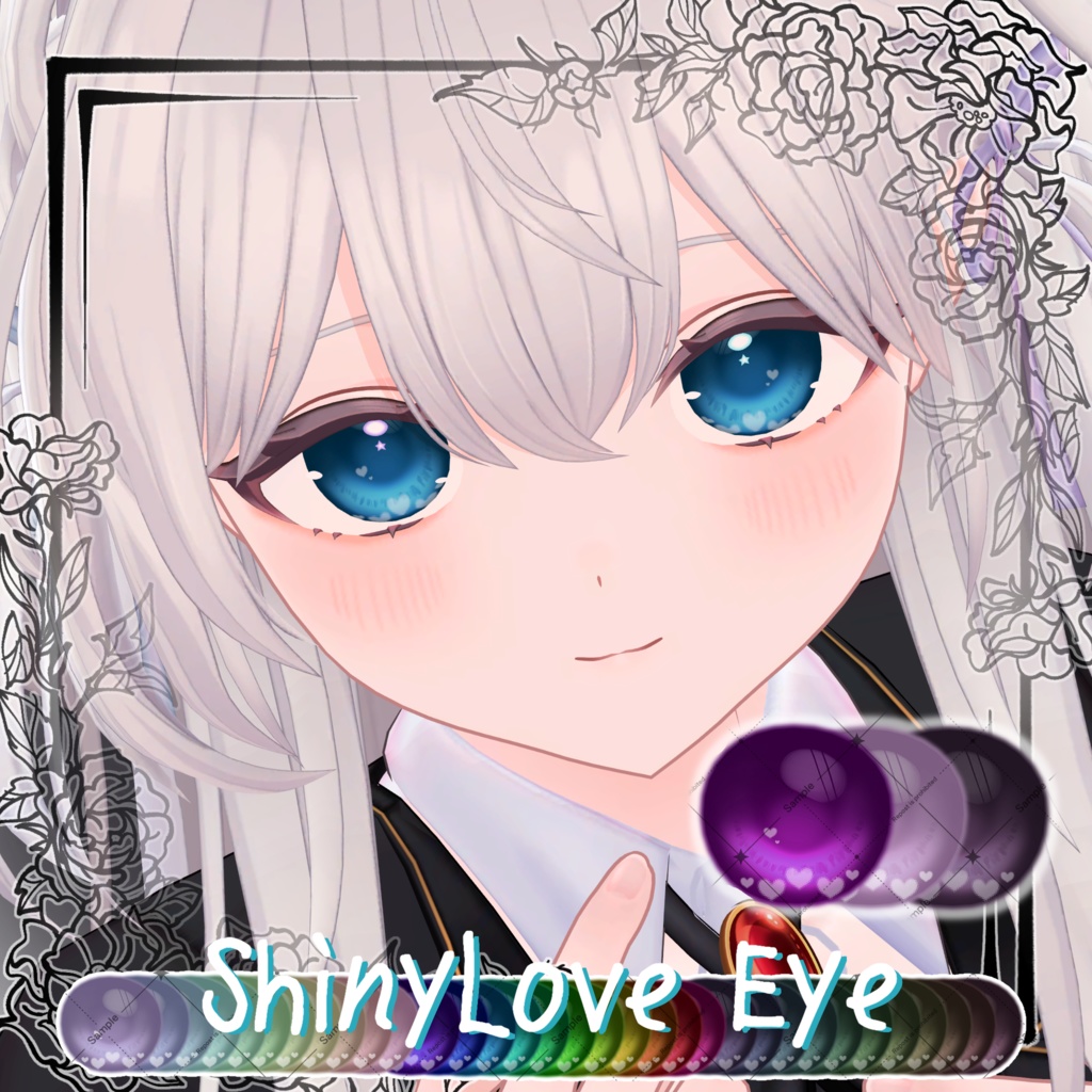 【クマリ対応!】36 Color🤍らぶつやEyeTexture【20 Avatar】