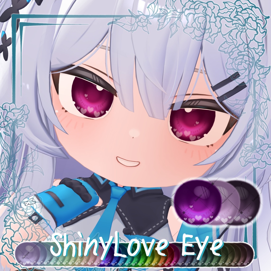 【クマリ対応!】36 Color🤍らぶつやEyeTexture【20 Avatar】