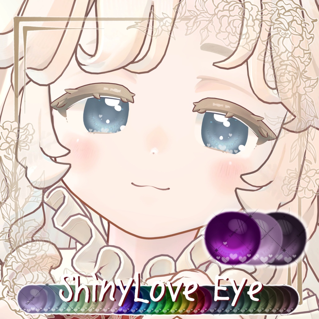 【クマリ対応!】36 Color🤍らぶつやEyeTexture【20 Avatar】