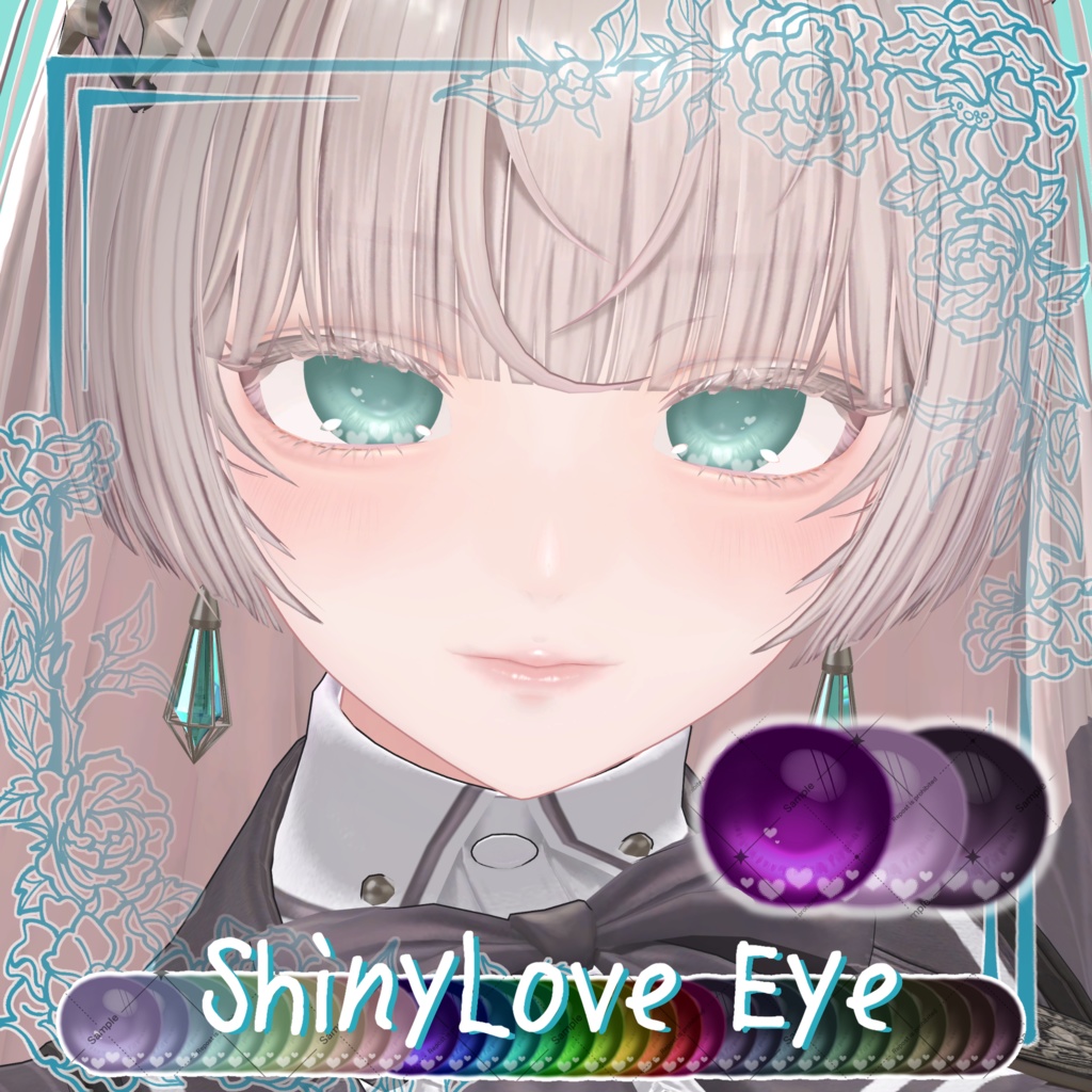 【クマリ対応!】36 Color🤍らぶつやEyeTexture【20 Avatar】