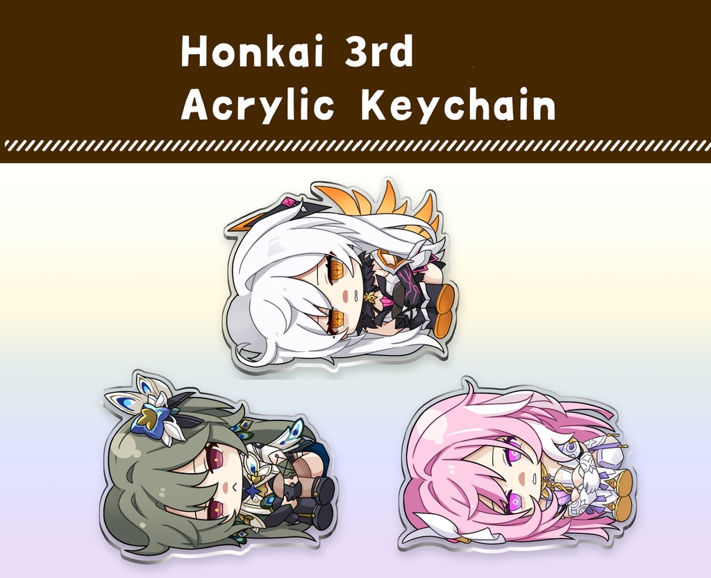 崩壊3rdアクリルキーホルダー【エリシア・ヴィタ・空の律者】