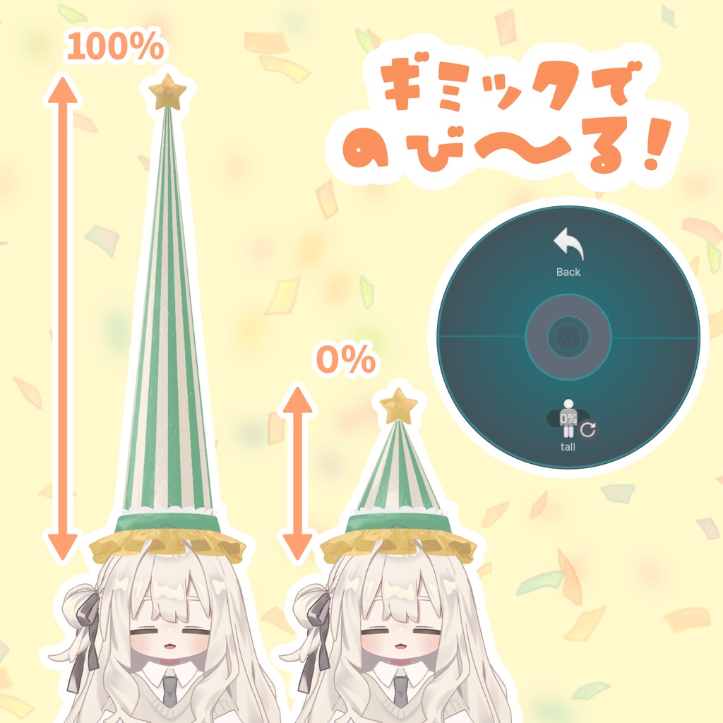 【三日間無料!】のび~る!パーティーハット