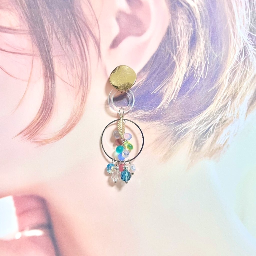 ☆展示☆【雨宿りのカエルのエチュード】ストーリーイメージアクセサリー