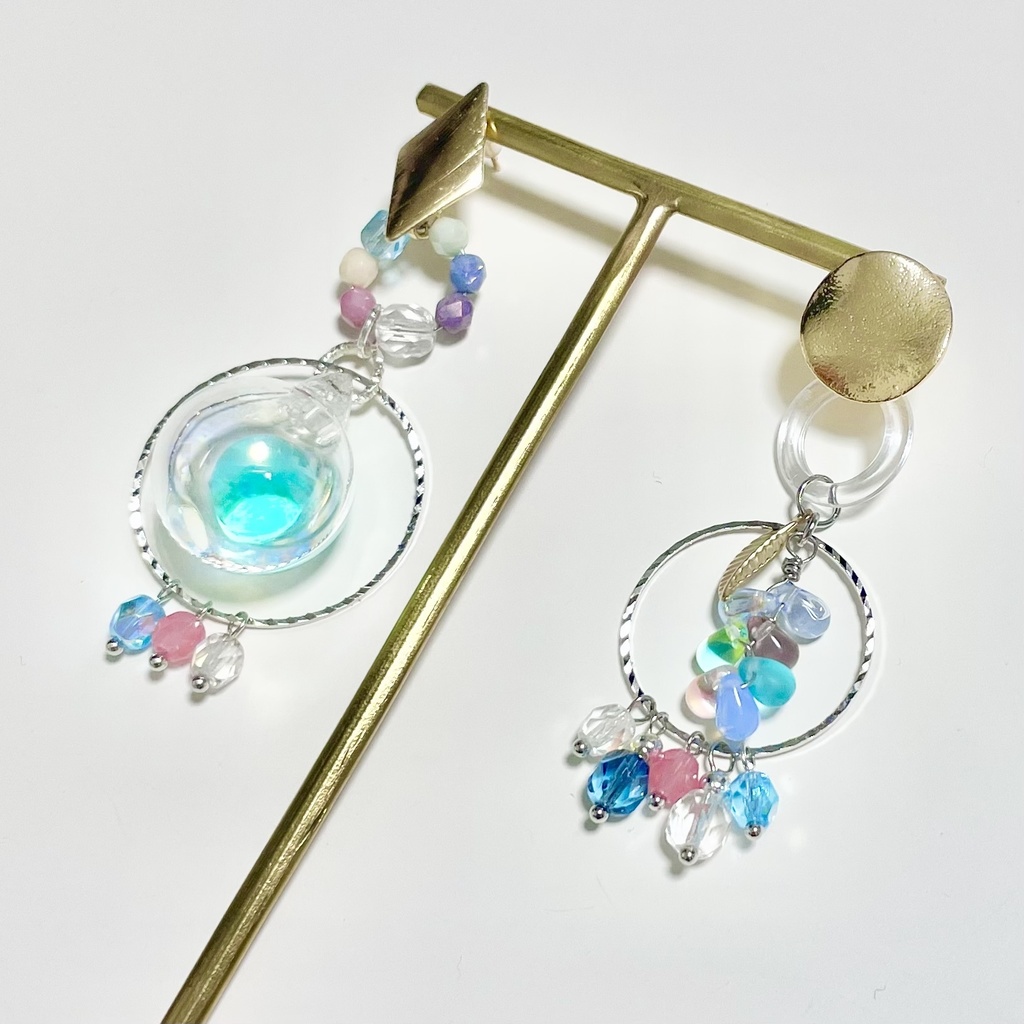 ☆展示☆【雨宿りのカエルのエチュード】ストーリーイメージアクセサリー