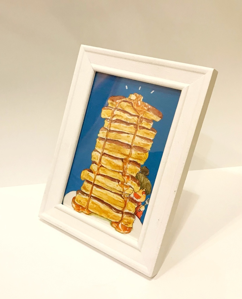 ホットケーキタワー(額入り原画)