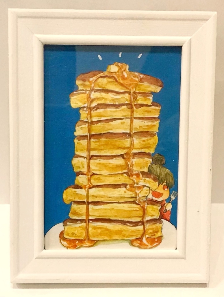 ホットケーキタワー(額入り原画)
