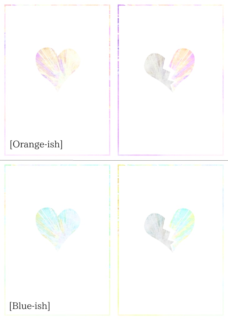 同人誌表紙素材【ハート】