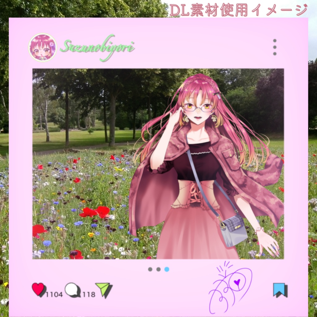 洋装鈴乃SNS風アクキー(DLおまけ付き)