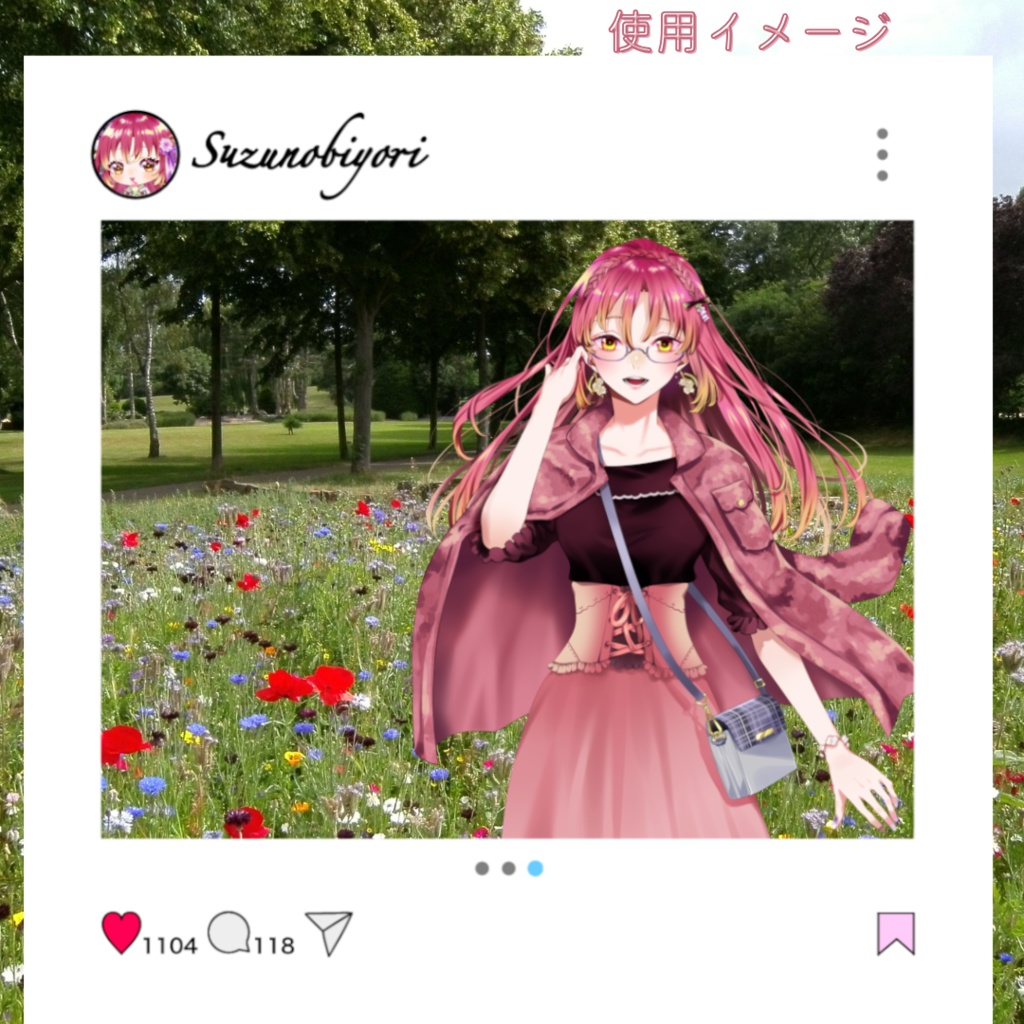 洋装鈴乃SNS風アクキー(DLおまけ付き)