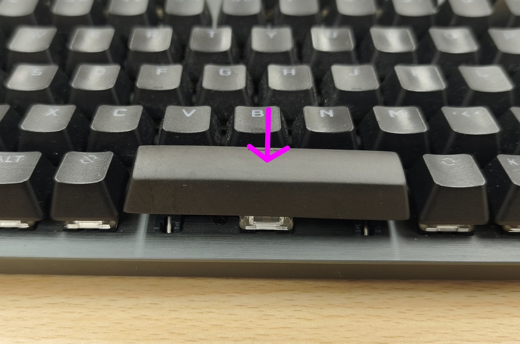 ロジクール G512用 スペースキー3.75U ブラック