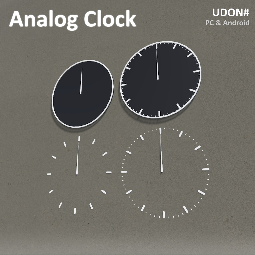 [UDON#] Analog Clock [PC & Quest]