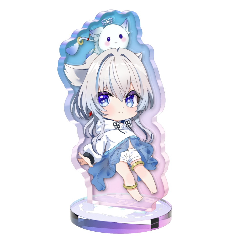 風海ルツネ アクリルフィギュア【ミニキャラ】【部屋着】オーロラ仕様