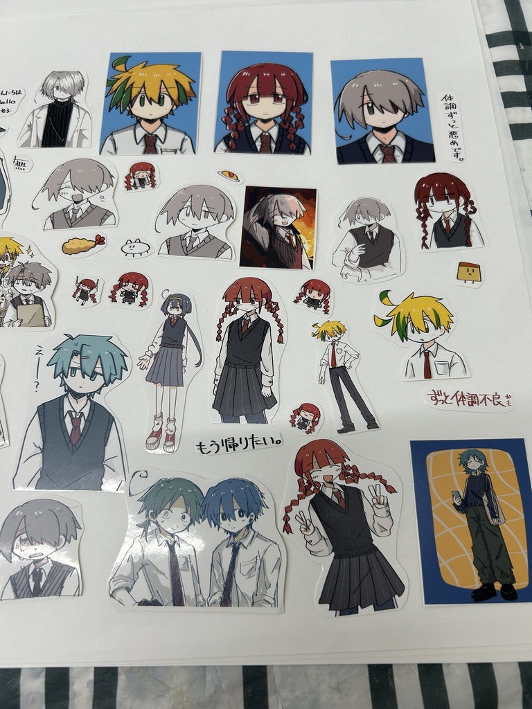 やまもりダイカットステッカーセット・その1