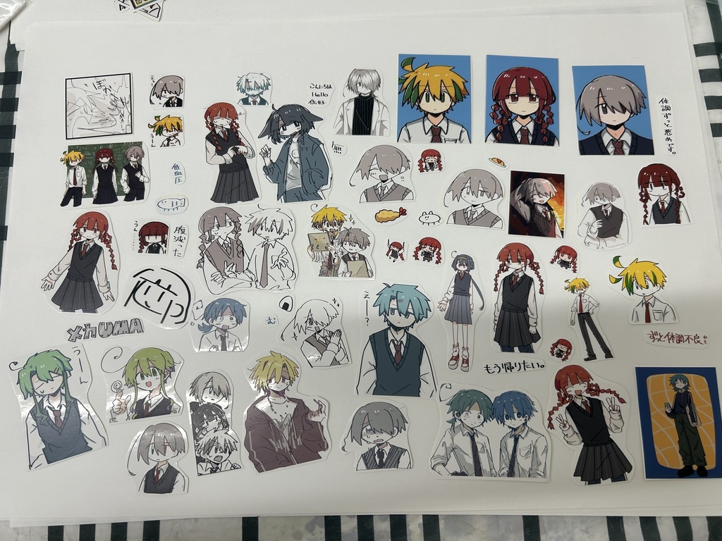 やまもりダイカットステッカーセット・その1