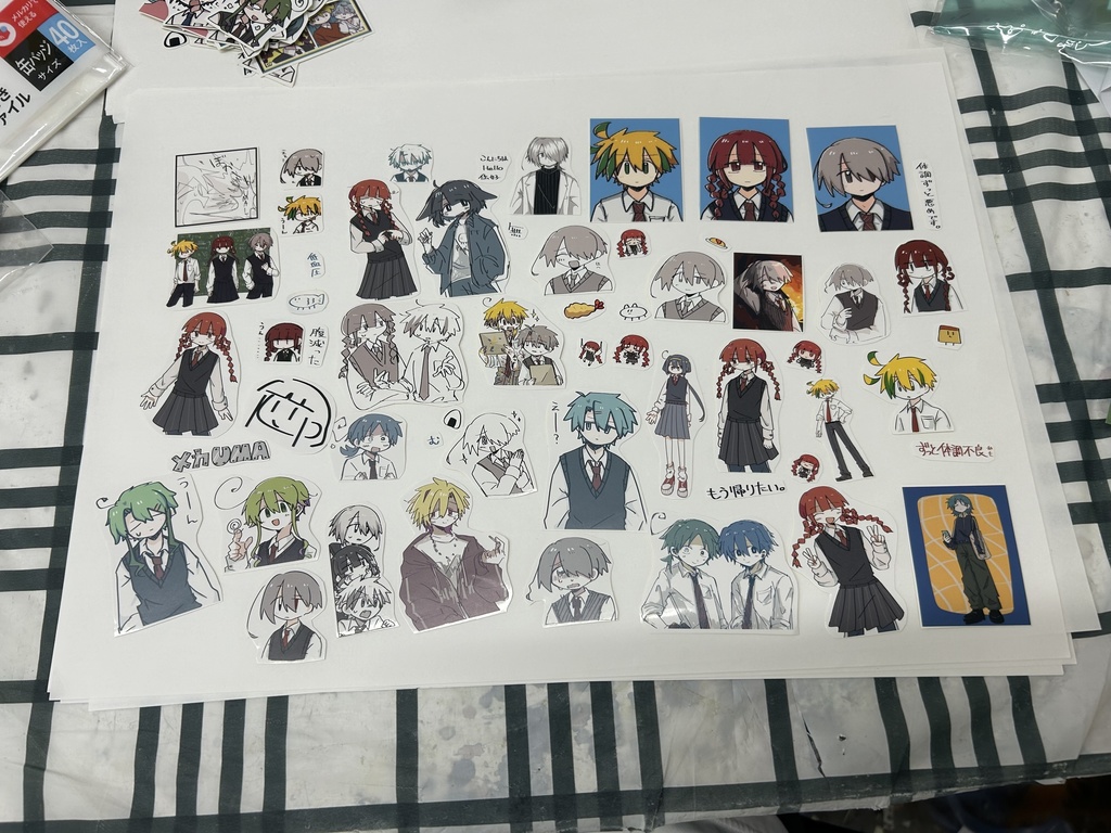 やまもりダイカットステッカーセット・その1