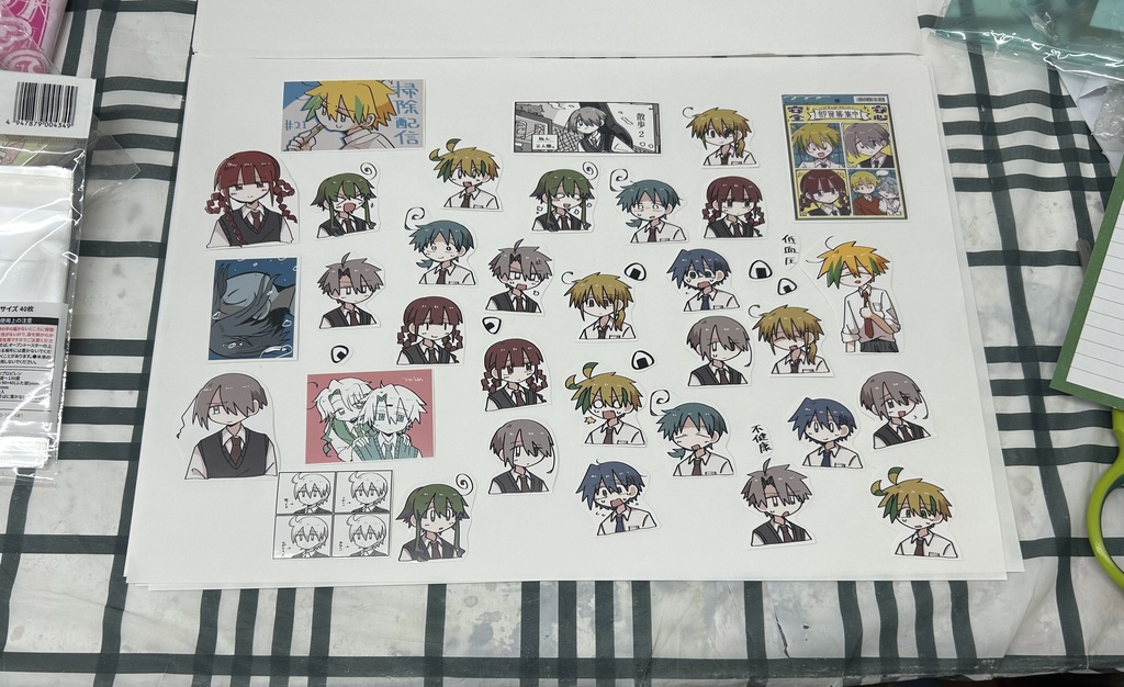 やまもりダイカットステッカーセット・その2