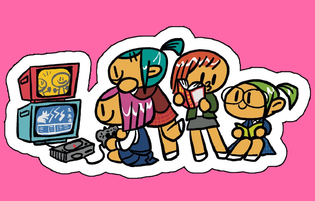 あのころダイカットステッカー