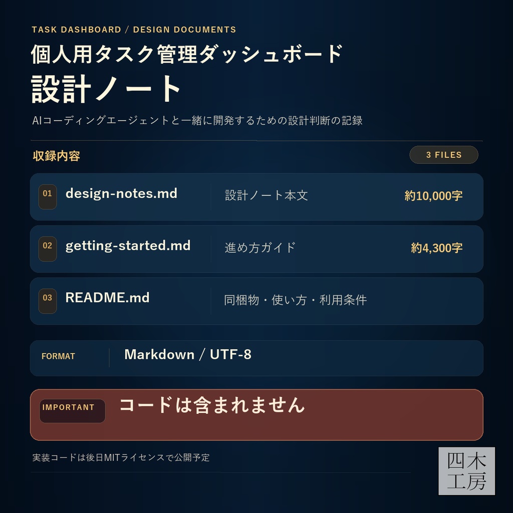 複数プロジェクトのタスクを1画面にまとめる ── AIと作るダッシュボード設計ノート