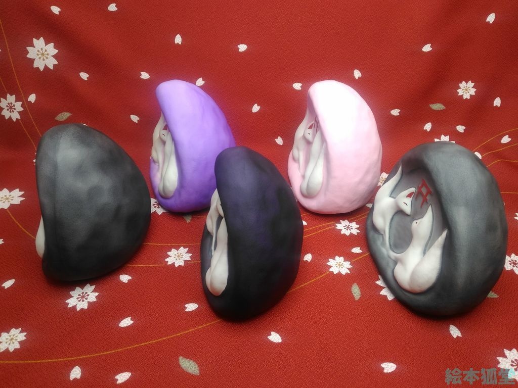 【張り子】狐むすび(別名:狐道祖神)