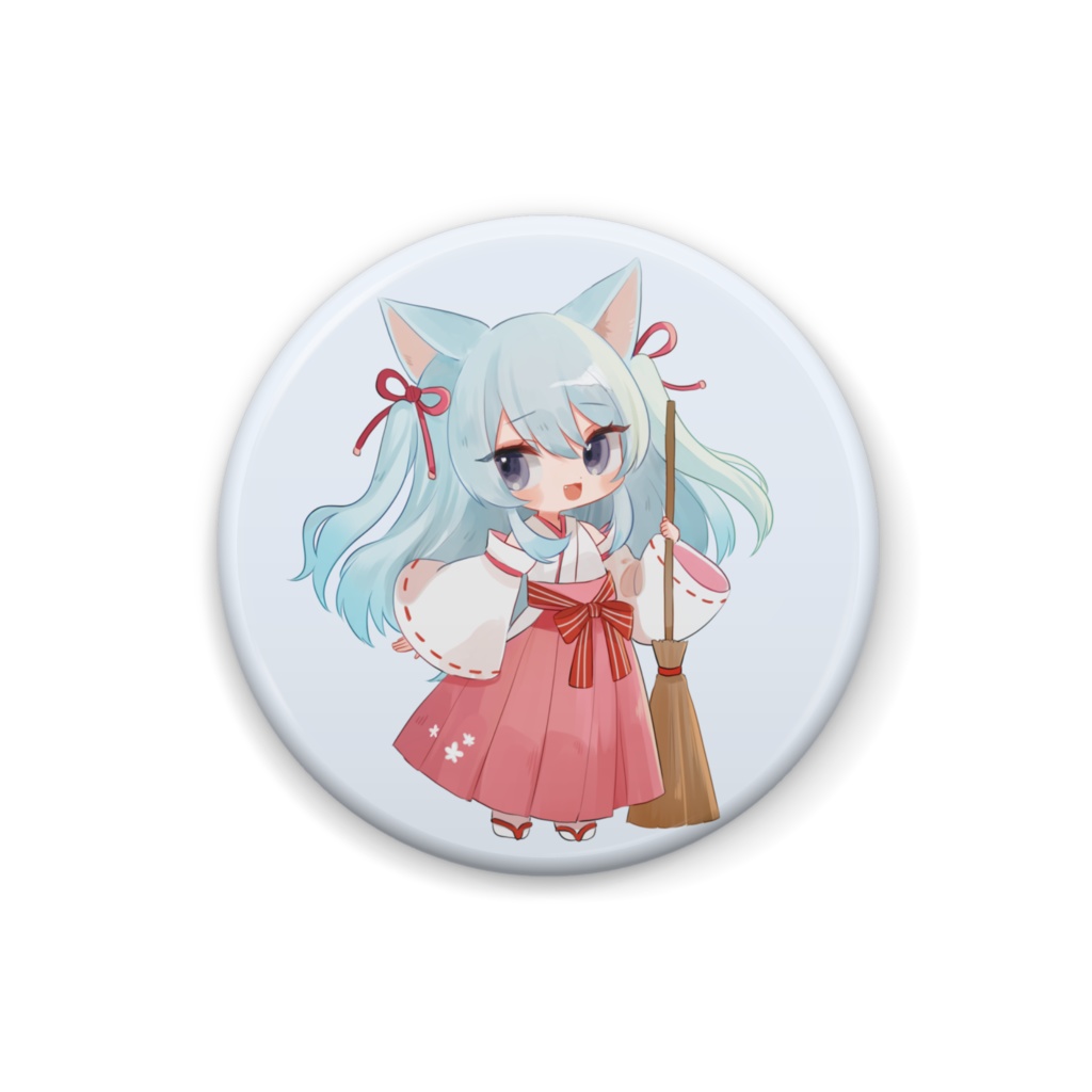 缶バッチーふゆにゃんー