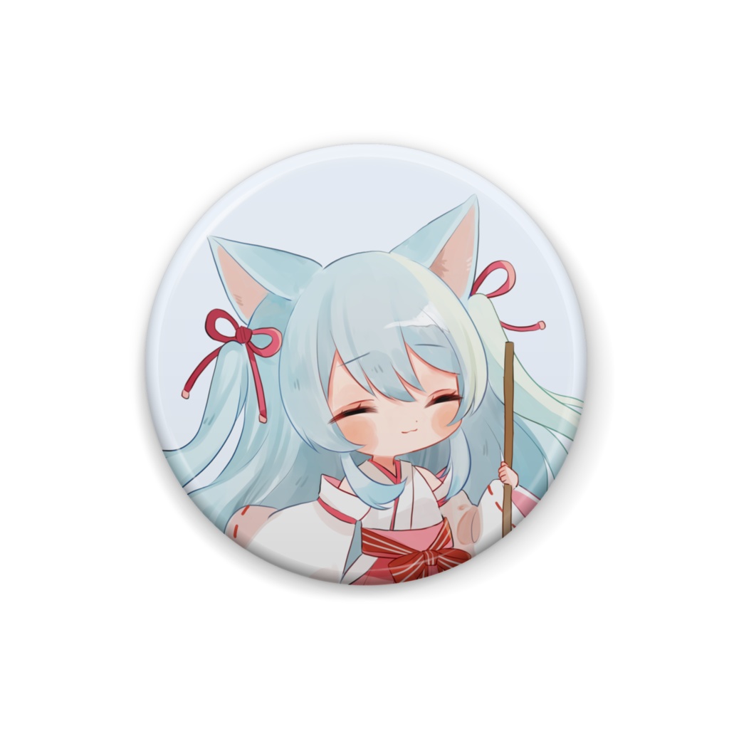 缶バッチーふゆにゃんアップー