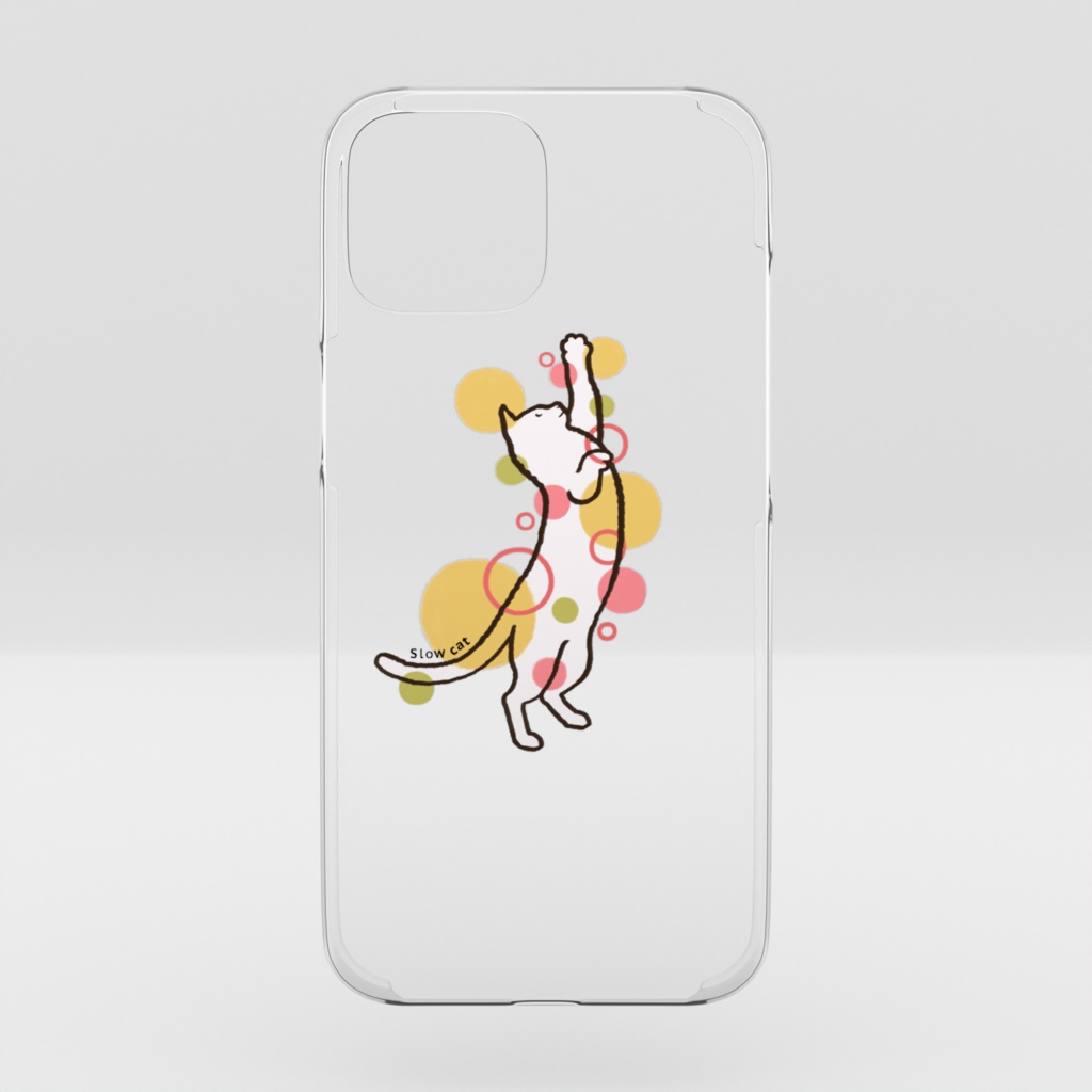 水玉ねこiphoneケース