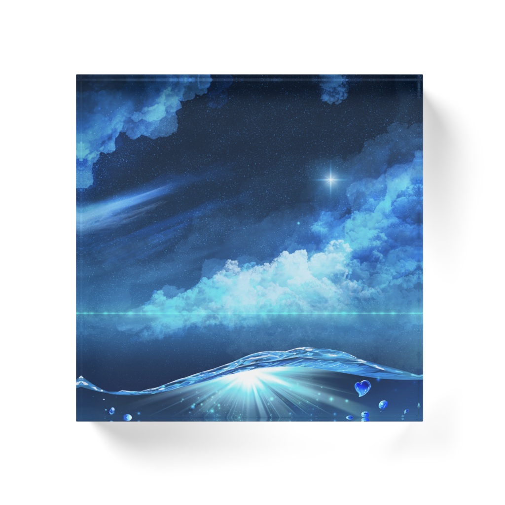 【アクリルブロック】ペーパーウェイト02