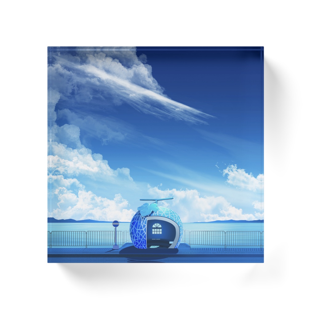 【アクリルブロック】ペーパーウェイト03