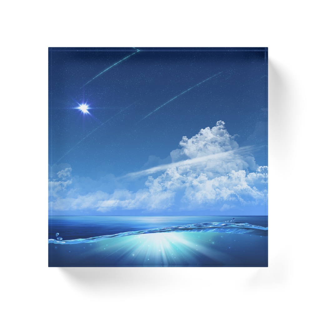 【アクリルブロック】ペーパーウェイト04