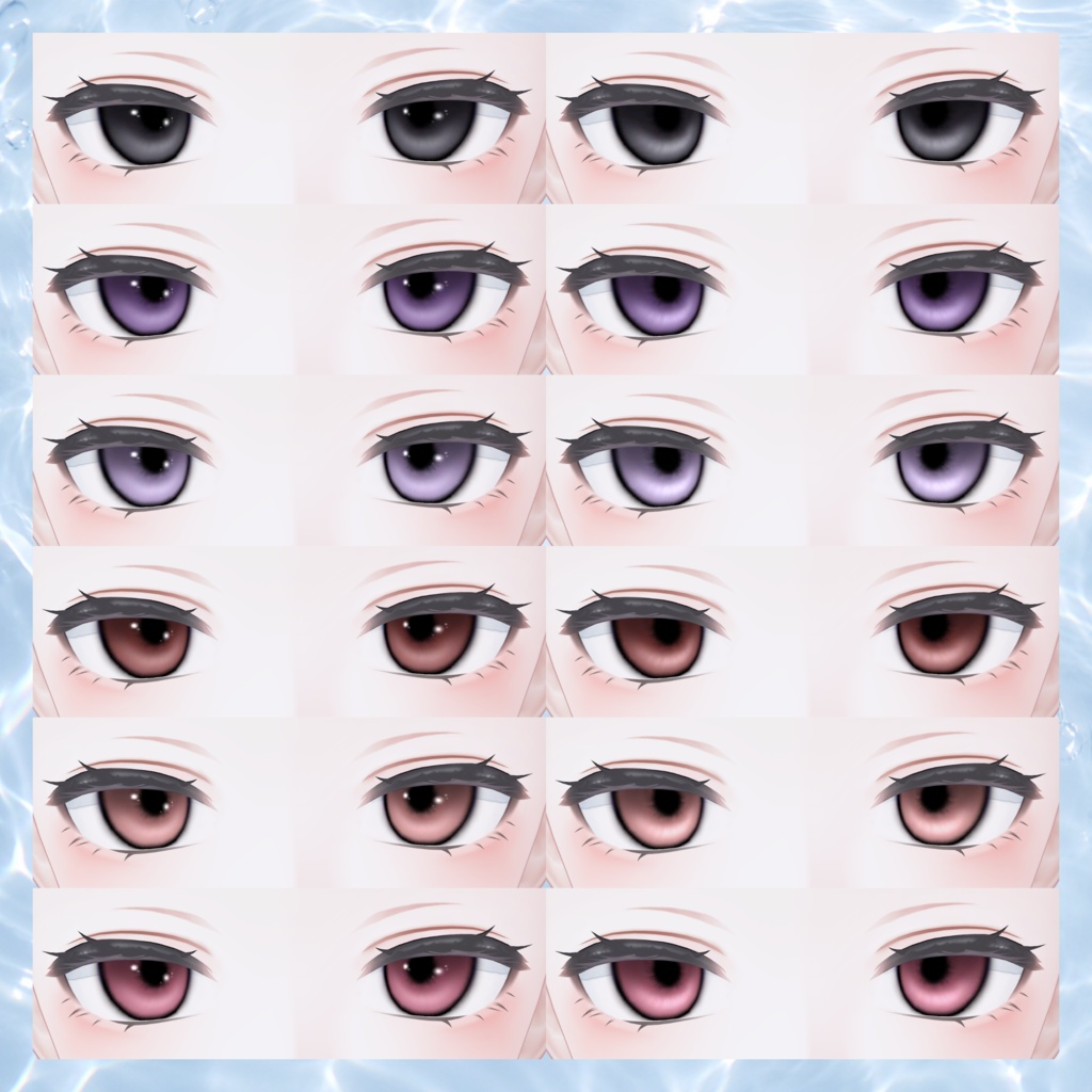 【9アバター対応】Aqua Lumi Eyes⚓️