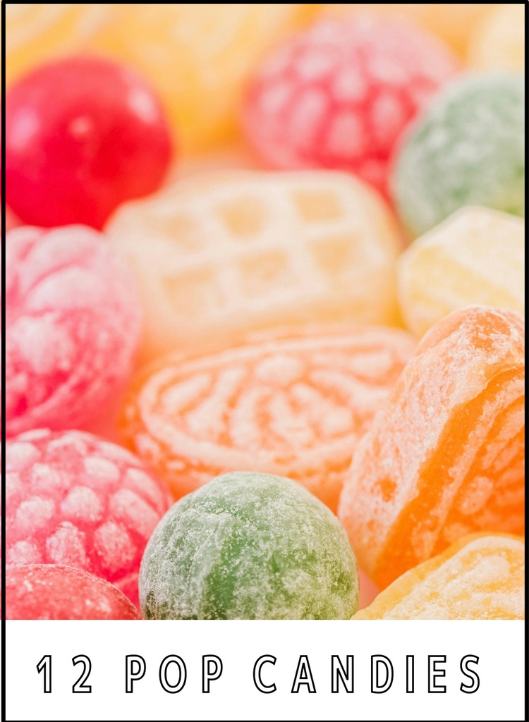 12 pop candies